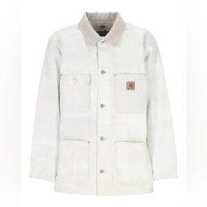 Junya Watanabe MAN x Carhartt Coated Clapton jacket in white cotton